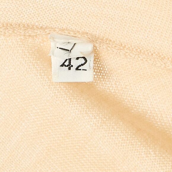 Dolce & Gabbana Beige Embellished Closure Knit Cardigan M Sweaters